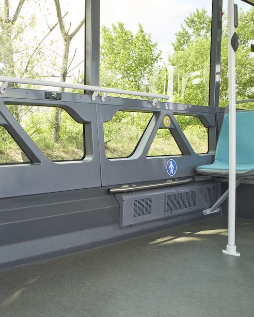 Šroubované panely autobusu Iveco Urbanway